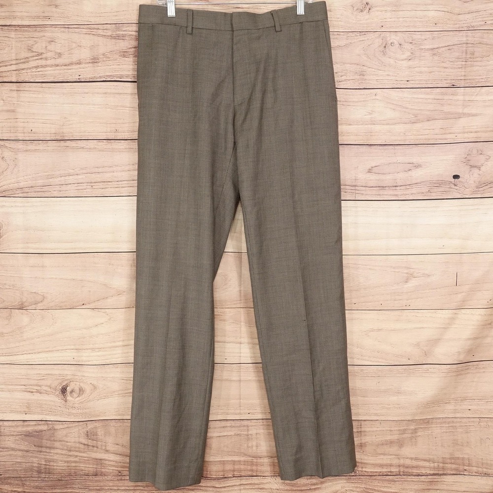 Banana Republic Dress Pants Mens 32x34 Brown Classic Fit Wool